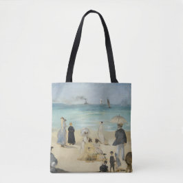 Edouard Manet - Op het strand, Boulogne-sur-Mer Tote Bag