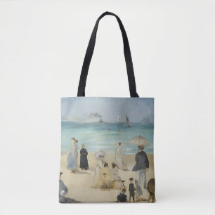 Edouard Manet - Op het strand, Boulogne-sur-Mer Tote Bag