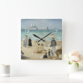 Edouard Manet - Op het strand, Boulogne-sur-Mer Vierkante Klok (Huis)