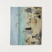 Edouard Manet - Op het strand, Boulogne-sur-Mer Wandkleed (Voorkant)