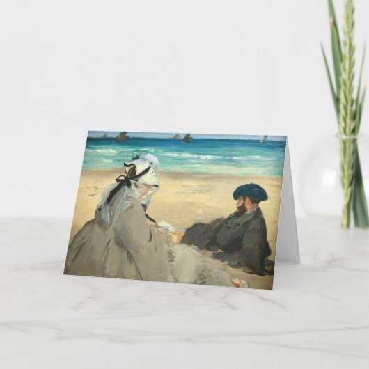 Edouard Manet - Op het strand Kaart (Voorkant)