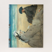 Edouard Manet - Op het strand Legpuzzel (Verticaal)