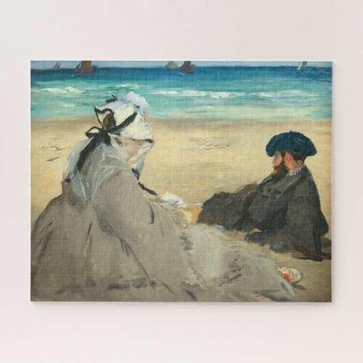 Edouard Manet - Op het strand Legpuzzel (Horizontaal)
