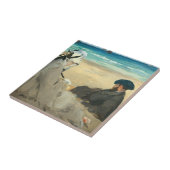 Edouard Manet - Op het strand Tegeltje (Zijkant)