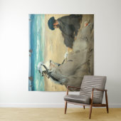 Edouard Manet - Op het strand Wandkleed (In situ)