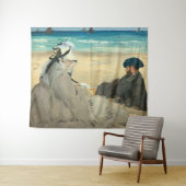 Edouard Manet - Op het strand Wandkleed (In Situ (horizontaal))