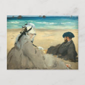 Edouard Manet - Op strand Briefkaart (Voorkant)