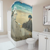 Edouard Manet - Op strand Douchegordijn (In situ)