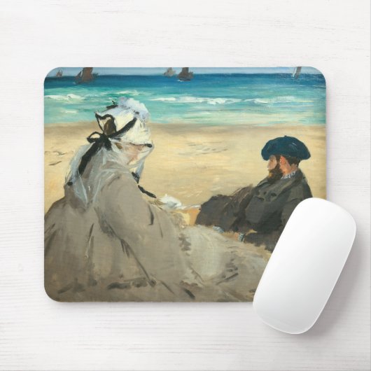 Edouard Manet - Op strand Muismat (Met muis)