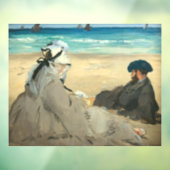 Edouard Manet - Op strand Raamsticker (Vel 3)