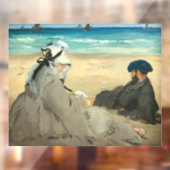 Edouard Manet - Op strand Raamsticker (Vel 2)