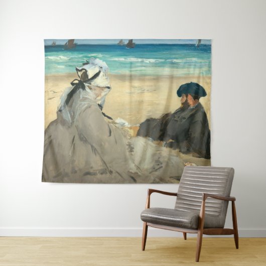 Edouard Manet - Op strand Wandkleed (In Situ (horizontaal))