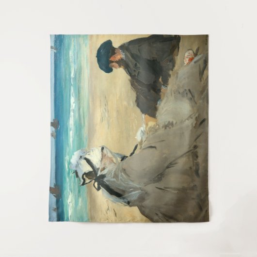 Edouard Manet - Op strand Wandkleed (Voorkant)