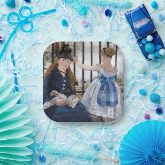 Edouard Manet Papieren Bordje (Feest)