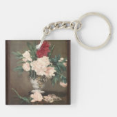 Édouard Manet Peonies in a Vase Acrylic Keychain (Achterkant)