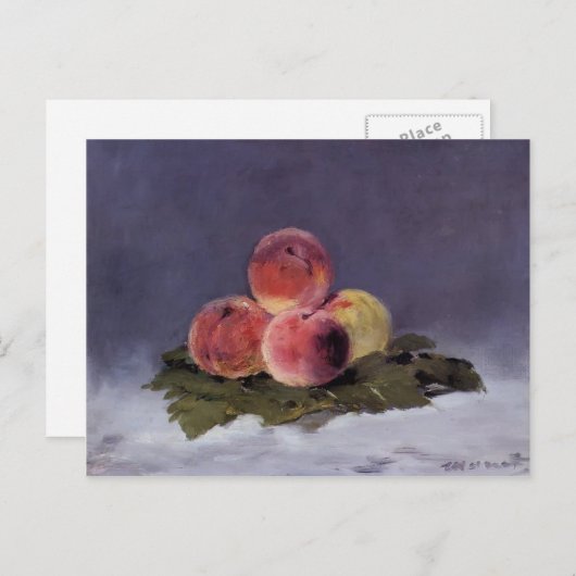 Edouard Manet- Peraches Briefkaart (Voorkant / Achterkant)