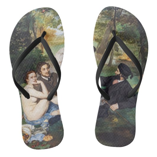 Edouard Manet - Picknick op het gras Teenslippers (Voetbed)