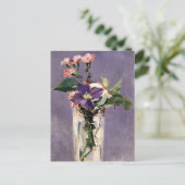 Edouard Manet - Pinks en Clematis, Briefkaart (Staand voorkant)
