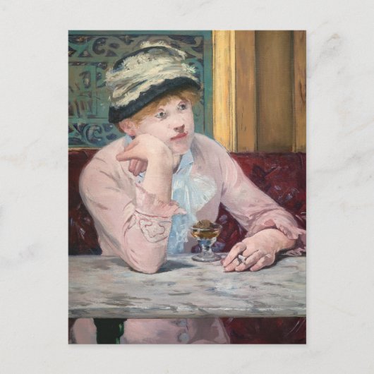 Edouard Manet - Plum Brandy Briefkaart (Voorkant)