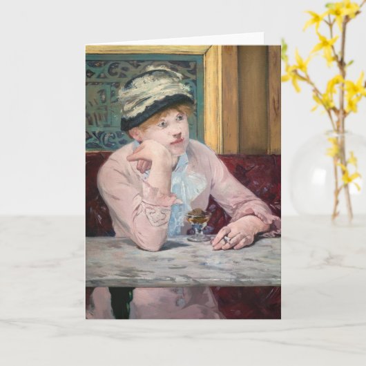 Edouard Manet - Plum Brandy Kaart (Gele Bloem)