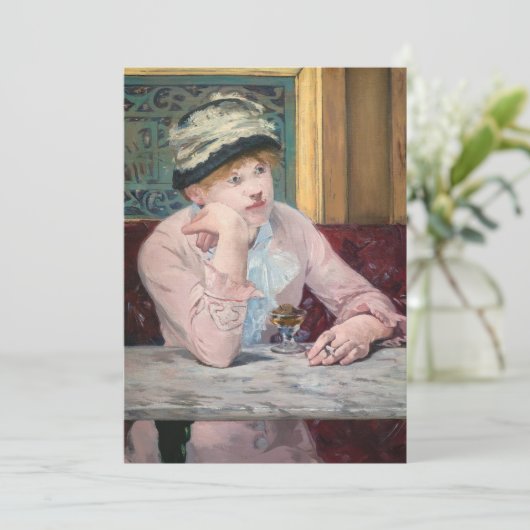 Edouard Manet - Plum Brandy Kaart (Staand voorkant)