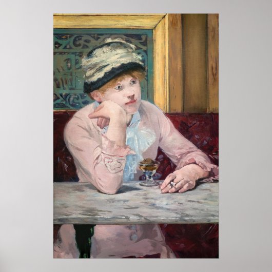 Edouard Manet - Plum Brandy Poster (Voorkant)