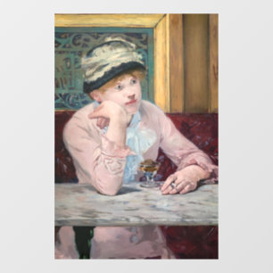 Edouard Manet - Plum Brandy Raamsticker