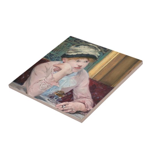 Edouard Manet - Plum Brandy Tegeltje (Zijkant)