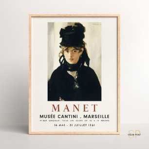 Édouard Manet Portret Berthe Morisot Art Print