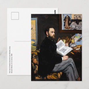 Edouard Manet - Portret van Emile Zola Briefkaart
