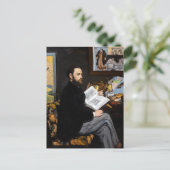 Edouard Manet - Portret van Emile Zola Briefkaart (Staand voorkant)
