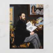 Edouard Manet - Portret van Emile Zola Briefkaart (Voorkant)