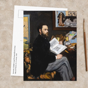 Edouard Manet - Portret van Emile Zola Briefkaart