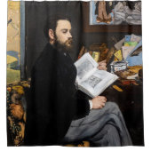 Edouard Manet - Portret van Emile Zola Douchegordijn (Voorkant)