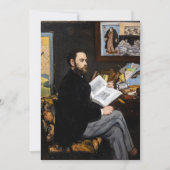 Edouard Manet - Portret van Emile Zola Kaart (Voorkant)