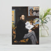 Edouard Manet - Portret van Emile Zola Kaart (Staand voorkant)
