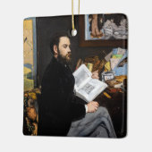Edouard Manet - Portret van Emile Zola Keramisch Ornament (Links)