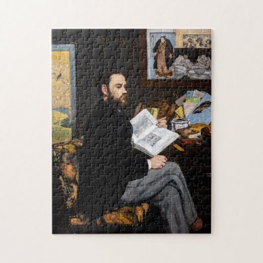 Edouard Manet - Portret van Emile Zola Legpuzzel (Verticaal)