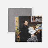 Edouard Manet - Portret van Emile Zola Magneet (Voorkant / Achterkant)