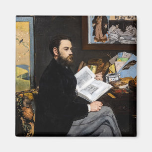 Edouard Manet - Portret van Emile Zola Magneet
