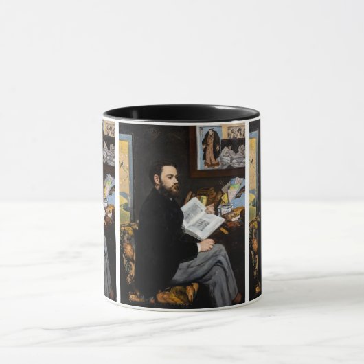 Edouard Manet - Portret van Emile Zola Mok (Midden)