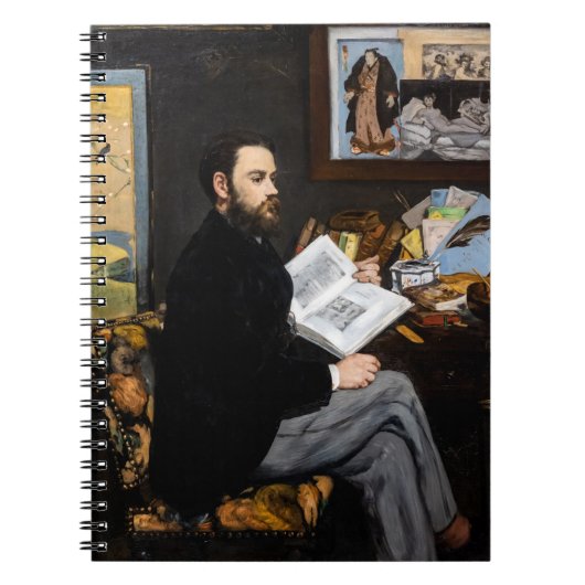 Edouard Manet - Portret van Emile Zola Notitieboek (Voorkant)