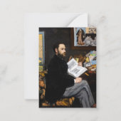 Edouard Manet - Portret van Emile Zola Notitiekaartje (Voorkant)