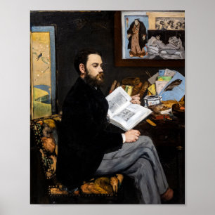 Edouard Manet - Portret van Emile Zola Poster
