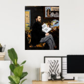 Edouard Manet - Portret van Emile Zola Poster (Thuiskantoor)