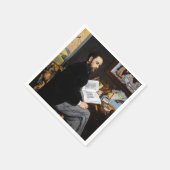 Edouard Manet - Portret van Emile Zola Servet (Hoek)