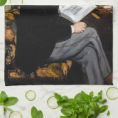 Edouard Manet - Portret van Emile Zola Theedoek (Gevouwen)