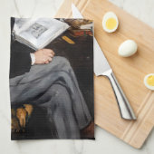 Edouard Manet - Portret van Emile Zola Theedoek (Quarter Fold)