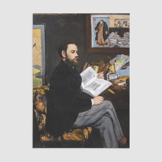 Edouard Manet - Portret van Emile Zola Tissuepapier