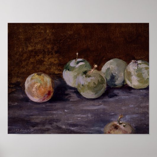 Edouard Manet - Pruimen Poster (Voorkant)